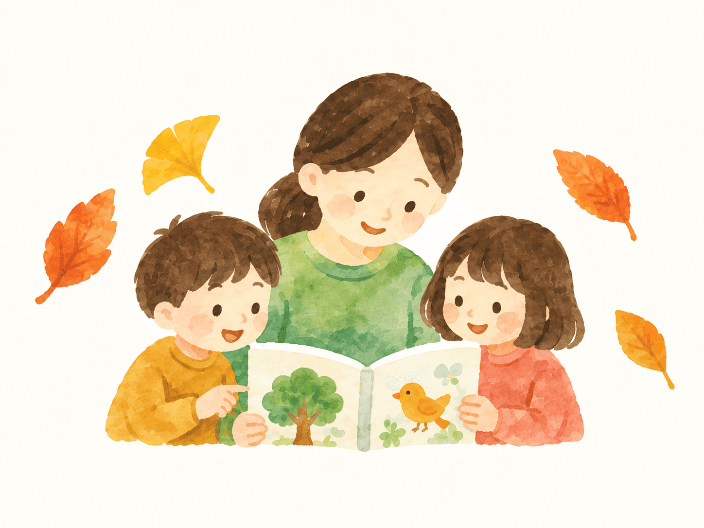 親子のイラスト
